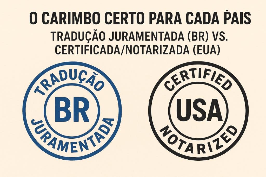 Diferença entre juramentada e notarizada